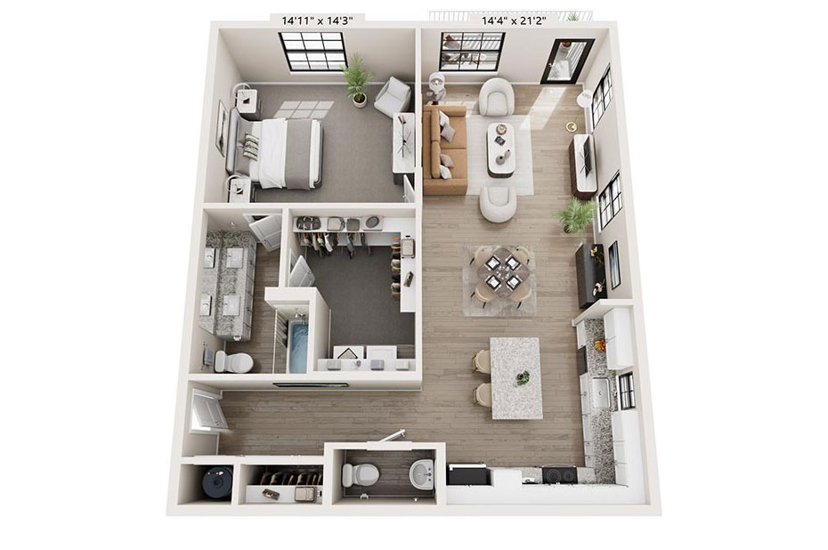 Mission Flats floor plan A7