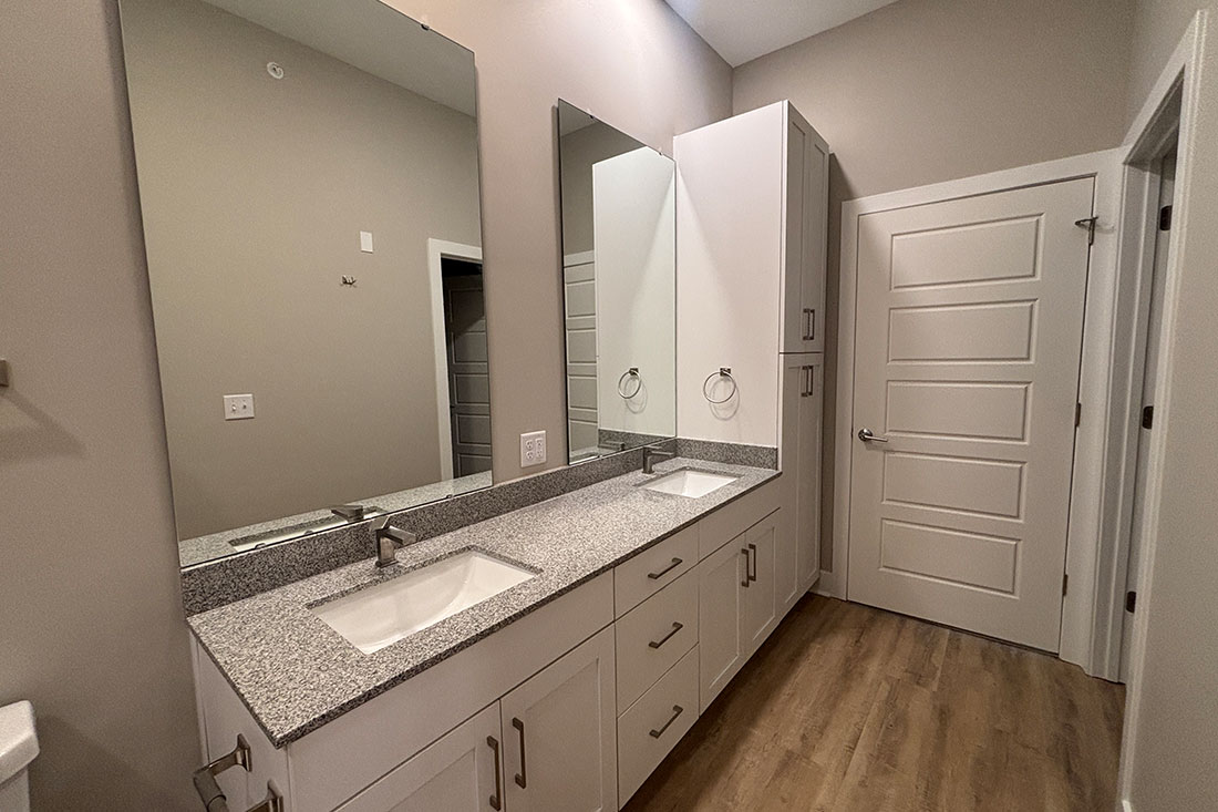 Bathroom at Mission Flats Apartments in Mission, Kansas