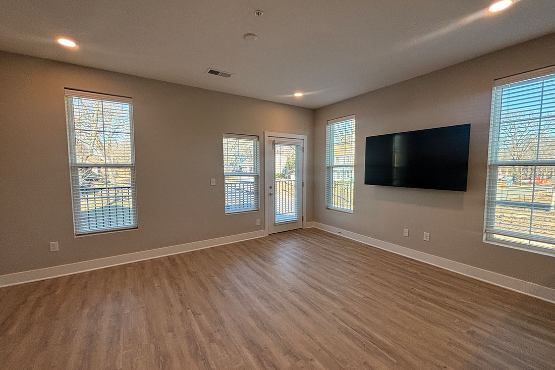 Interior living space at Mission Flats Apartments in Mission, Kansas